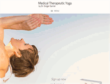 Tablet Screenshot of medicaltherapeuticyoga.com